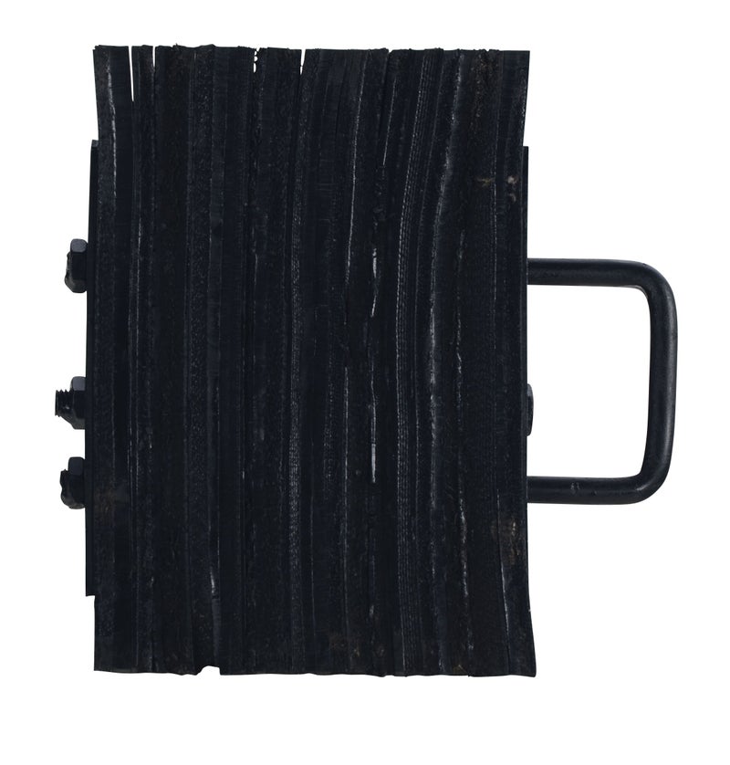 Vestil LWC-15 Laminated Rubber Wheel Chock, Overall W x L x H (in.) 10-5/16 x 8 x 8, black - Image 3